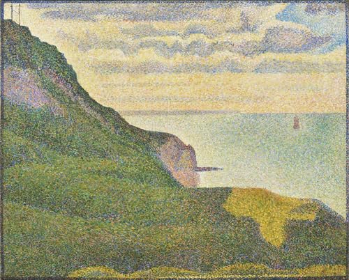 Peinture sur toile paysage marin de Seurat impression haute définition