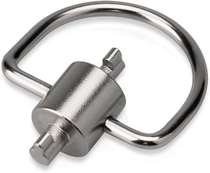 Holdly HVAC Locking Cap Key for R-410A & R-22 Refrigerant Safety Caps, 2-in-1 Metal Multi-Key Tool for Locking Cover Installation & Removal, AC Unit & Mini Split Service Valve Cap Tool
