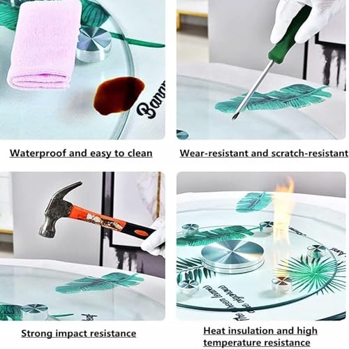 Assiette pivotante en verre pour ne plus devoir tendre le bras à table