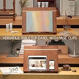 MEEDEN PRO A3 Drawing Board with Page Clips, 2 in 1 Versatile Table Easel for Painting & Book Stand for Reading, 7-Position Adjustable Desktop Easel with Rubber Bands, Foldable Cookbook Holder - Image 6