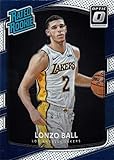 2017-18 Panini Donruss Optic Basketball #199 Lonzo Ball Rookie Card - Rated Rookie