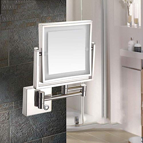 Miroir de maquillage mural résolvant les problèmes de lumière et de reflet