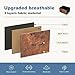DUMOS Dresser for Bedroom, Storage Organizer with 9 Drawers, Chest of Drawers with Fabric Bins, Sturdy Metal Frame, Wood Tabletop for Guest Room, Closet, Entryway, Brown