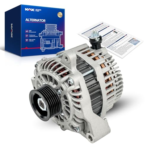 Image of KAX Alternator 11579N Compatible With Subaru Forester 2011 Replace 11579N 12V 110Amp CW 6-Groove Pulley