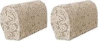 Vista 8 de Fundas elásticas para reposabrazos de sofá jacquard, funda europea de tejido suave para reposabrazos, funda protectora de muebles, fundas para sofá