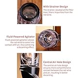 Njidher Wine Decanter - Portable Quick Versatile Kitchen Utensil, Wine Aerator Decanter | For Home Kitchen Dinner Celebration Tasting Family Celebrations Birthday Christmas Valentine's Day Picnic - Image 8