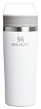 Cafe To Go Travel Mug 16 oz &vert; Leakproof Two-Part Drink Through Lid &vert; Tumbler Cup for Coffee&comma; Tea and Drinks &vert; Insulated Stainless Steel Coffee Mug &vert; BPA-Free &vert; Frost