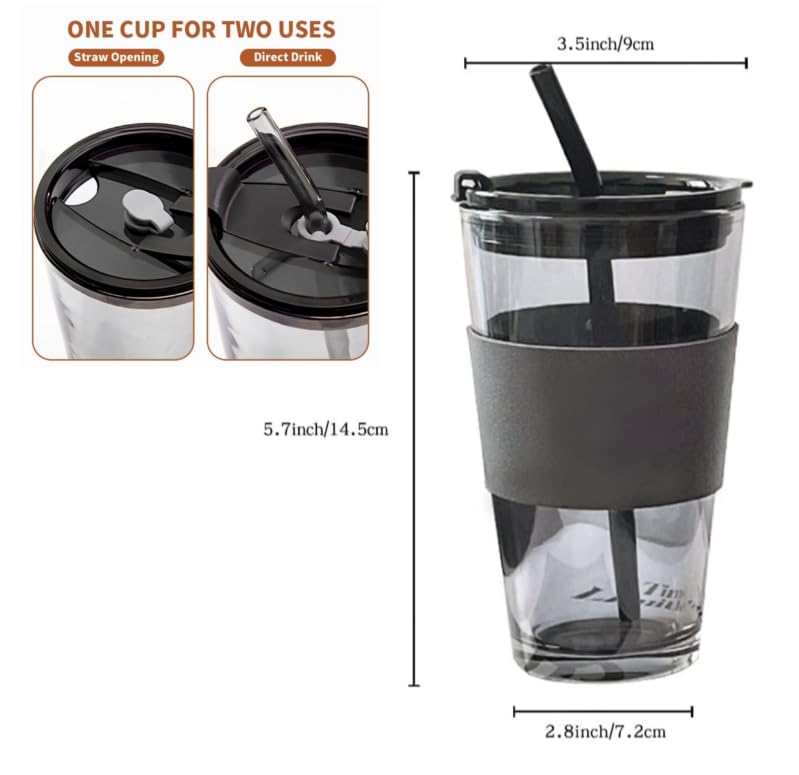 Image of Stainless Steel Tumbler with Lid & Straw, 100% Leakproof Tumblers with Handle, Drink Sipper for Office,Gym & Outdoors 1200ml Tumbler (Black + Black Mugs)