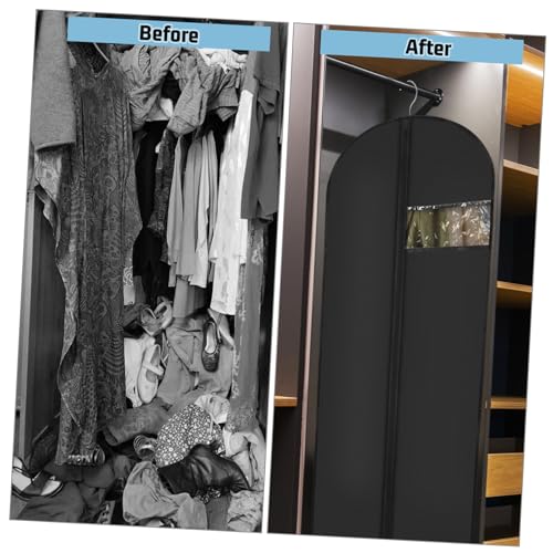 STOBAZA Hanging Suit Garment Bag Dress Garment Bag for Travel Folding Design Peva Material Easy to Clean3