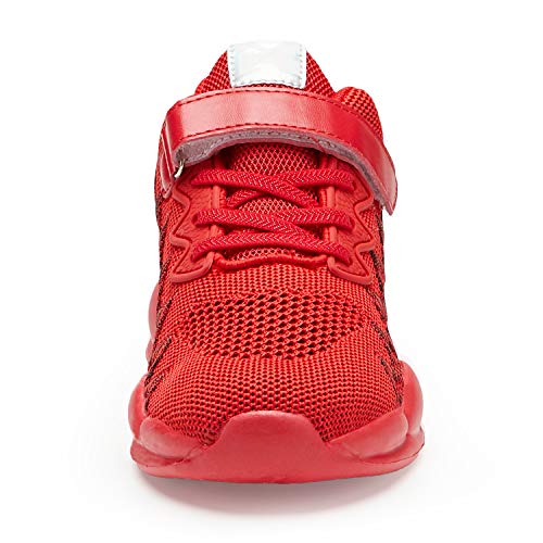 Image of Hetios Kids Shoes Girls Lightweight Athletic Running Shoes Breathable Knit School Sports Shoes (Toddler /Little Kid /Big Kid)