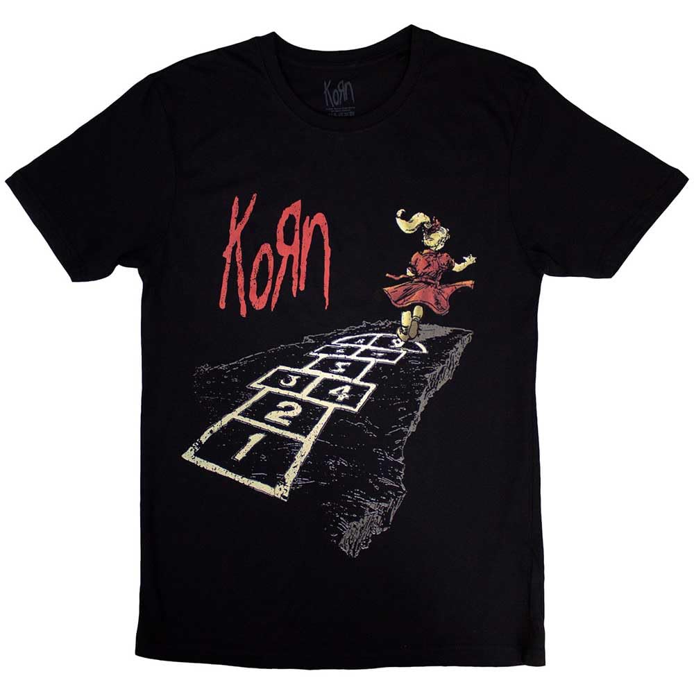 Rock Off officially licensed products Korn Follow The Leader Band Logo T Shirt XL Black