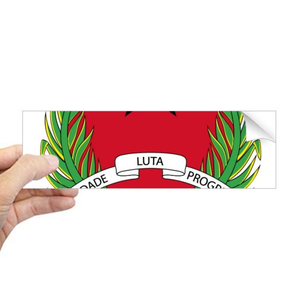 Autocollant Guinée Bissau adhésif rectangulaire décoratif pour fenêtre et cahier