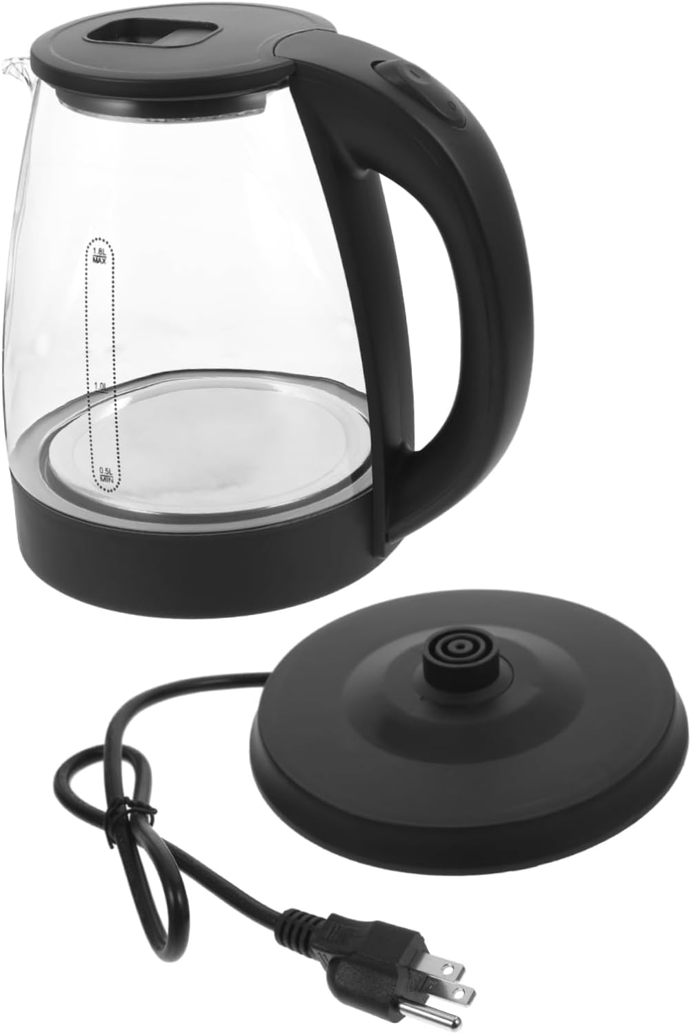 Unomor Electric with Auto Shutoff Fast Boiling Water Heater for Tea Coffee Office Use Non Slip Base Wide Opening and Protection Acv US Plug