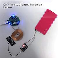 Vista 2 de Módulo receptor de carga Qi DIY módulo receptor de carga ultra delgado cargador de bobina de placa de circuito, 5V 1A, Plug and Play