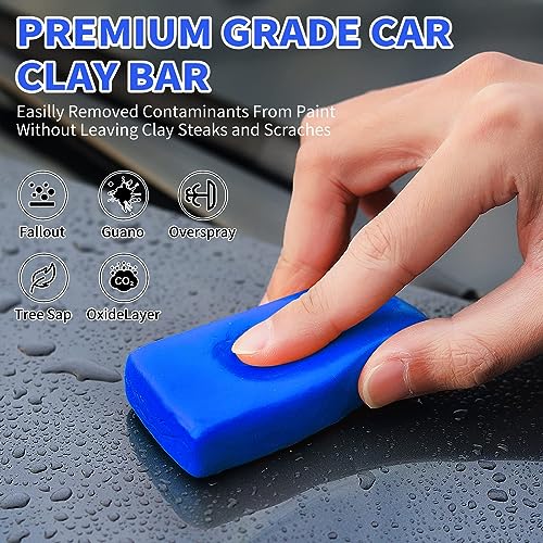 Wontolf BBAR02 10 Pack Clay Bars Auto Detailing Premium Grade Magic Clay Bar Kit Car Detailing Kit thumb #1