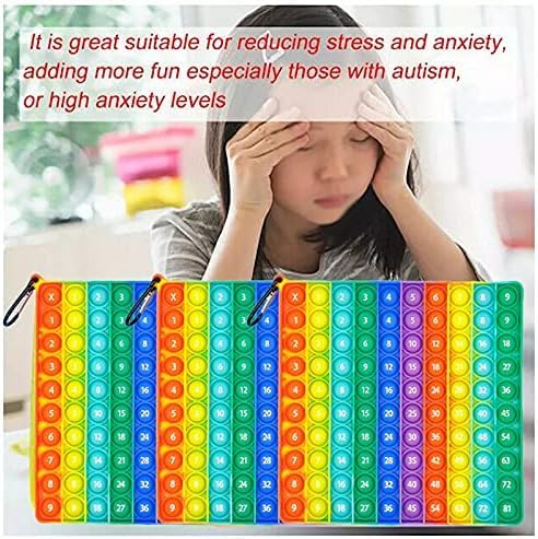 Times Tables Toy, Multiplication Tables Math Toy for Kids 0-100 Number Board Game, Multiplication 9x9 - Image 2