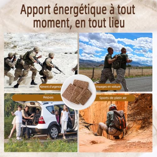 Biscuit énergétique saveur chocolat, Ration d'urgence longue conservation – vue 7