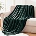 Exclusivo Mezcla Fleece Throw XL Blanket for Couch, Sofa, Super Soft and Warm Forest Green Blankets, All Season, Cozy, Plush, Lightweight, 50x70 Inches