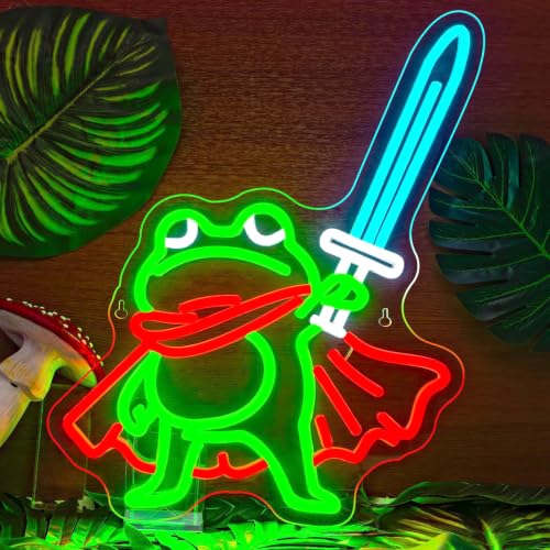 Image of Frog Neon Lights Neon Sign Frog Prince LED Sign Light for Wall Decor