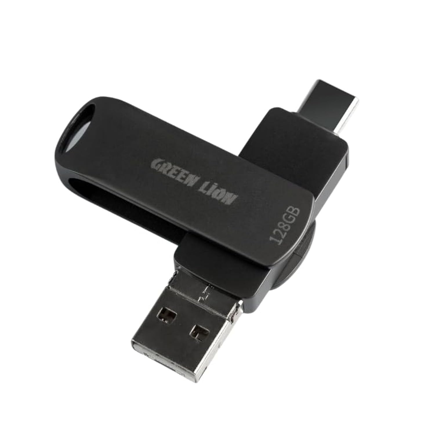 Green Lion 4 In 1 Pro Flash Drive - 128GB - Black