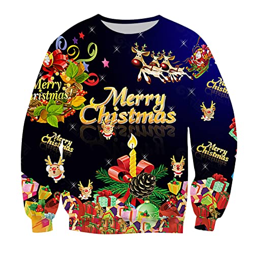 Haut de Chariot de Noël et pull à poil pour hommes vêtement d'automne confortable