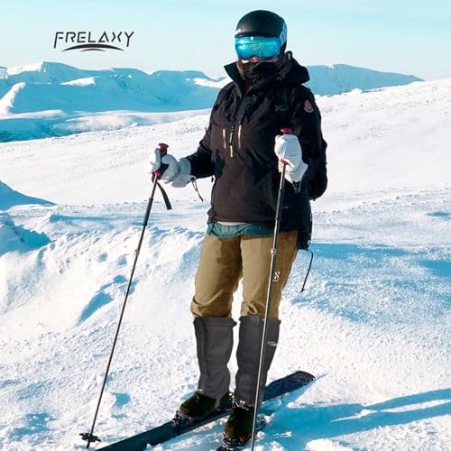 Image of Frelaxy Leg Gaiters Ultra HIGH-Performance Hunting Gaiters, 100% Waterproof Hiking Gaiters with Upgraded Rubber Foot Strap, Adjustable Snow Boot Gaiters
