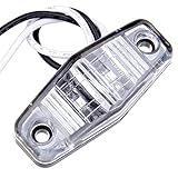LBRST 12x 2.5 Red+AmberOval LED Truck Trailer Light Side Fender Marker Lights Universal Mount Side Marker Trailer Lights