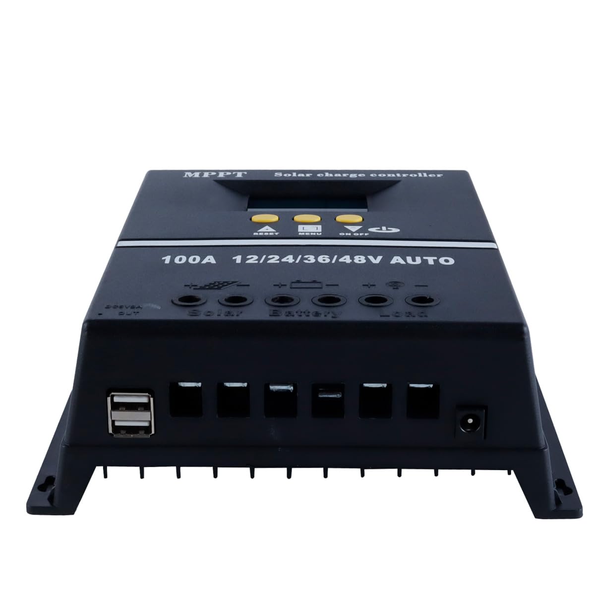 Controlador De Carga Solar MPPT De 100 A, 12 V, 24 V, 36 V Y 48 V, Pantalla LCD, Batería, Controlador Inteligente, Entrada USB Dual.