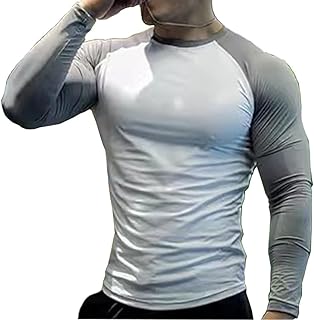 compression shirt Camisa justa masculina, camisa base de manga comprida, camisa de treinamento esportivo, camisa de fitness