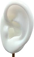 Vista 5 de Colaxi 2 soportes de exhibición de pendientes duraderos de silicona suave modelo de oreja humana