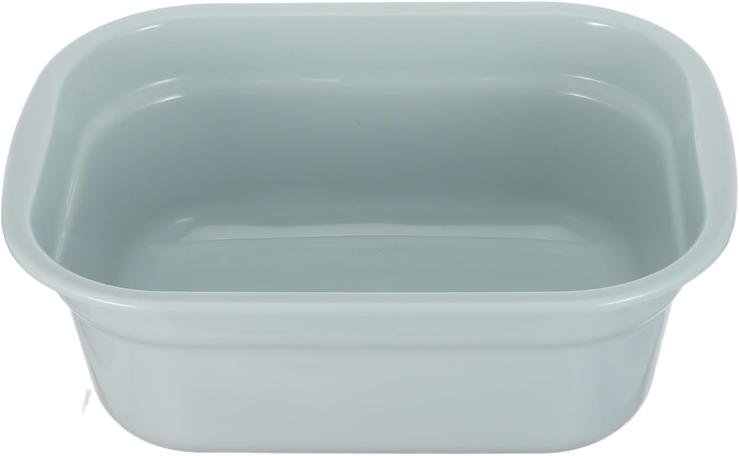 Rectangular Plastic Wash Basin for Face Cleaning, Lightweight Blue