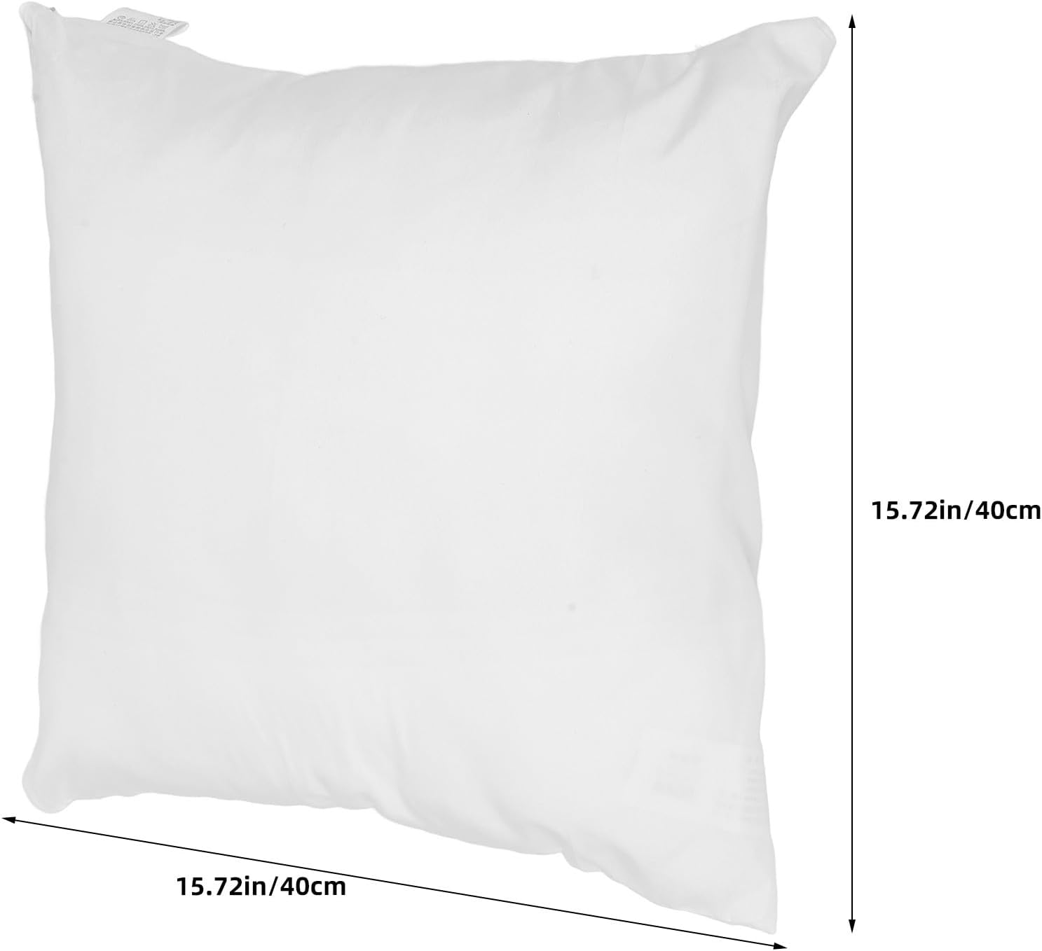 Square Pillow Insert - Down Alternative Pillow Inserts - 15.75'' x 15.75'' - Couch Cushion Filler for Bed, Couch, Living Room White