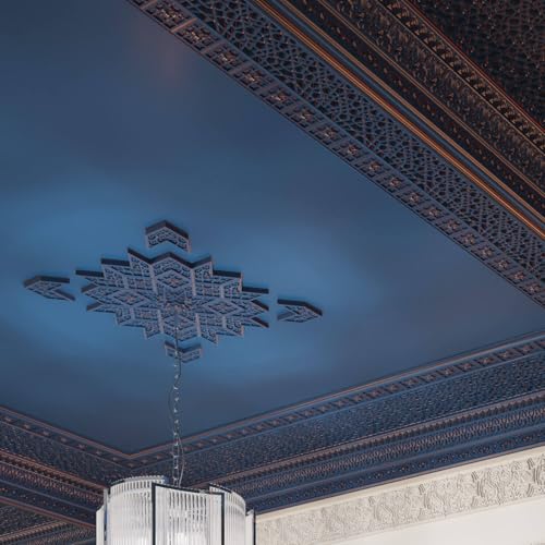Dalle de plafond isolante Profhome en polyuréthane rigide apprêté - 6
