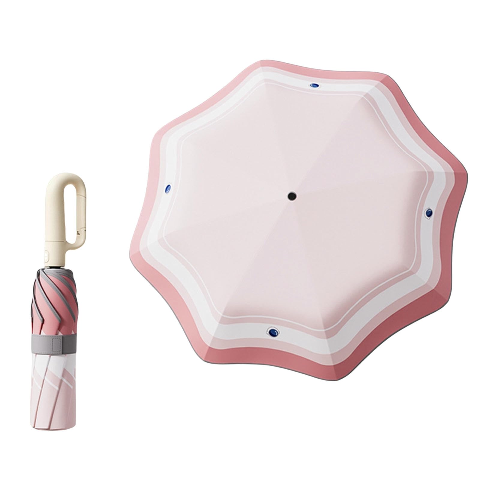 Ombrelle Anti UV Parapluie Umbrella Élève D'écoles Primaires De Girls pour Enfants Boucle Automatique À Big Sun Umbrella-Rose Baies