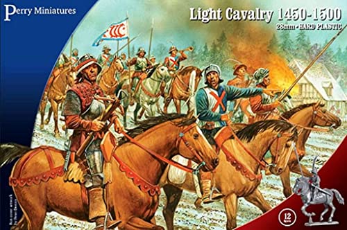 Perry Miniatures 28mm Light Cavalry 1450-1500 # WR60, Silver, 6 x 9 x 2 inches