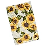 Design Imports Rustic Sunflowers Printed Dish Towel Kitchen 18