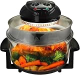 Multipurpose Countertop Halogen Oven Air Fryer with Rotisserie & Roaster Function – Rapid Heating, Oil-Free Cooking...