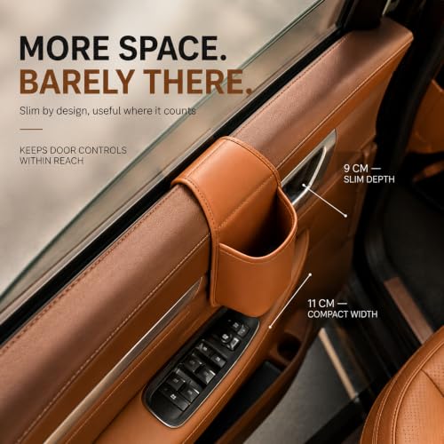 Leather Door Panel Cup Holder