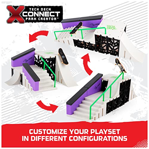 Tech Deck, Nyjah Skatepark X-Connect Park Creator, Massive Customizable Skatepark Ramp Set With Exclusive Fingerboard, Kids Toy For Ages 6 And Up #TOP2