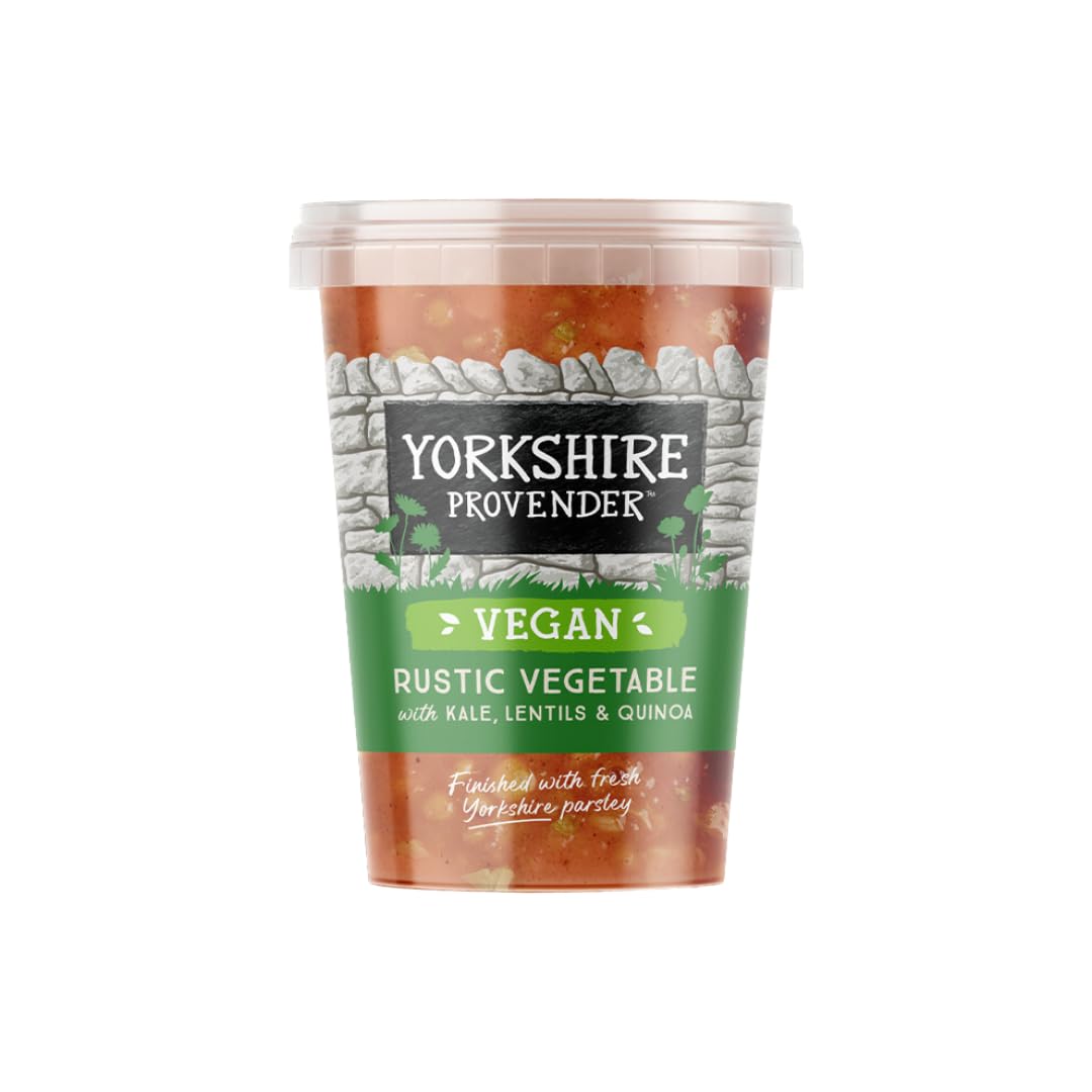 Yorkshire Provender - Vegetable Soup with Kale, Lentils & Quinoa - Low Fat - Gluten Free - Vegan, 560g