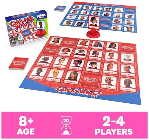 Spin Master Games, Guess Who? Giant Edition, Family Game for Indoor & Outdoor Fun with Big Oversized Board, for Family and Kids, 2-4 Players, Ages 6 & Up by Spin Master Games - Image 2
