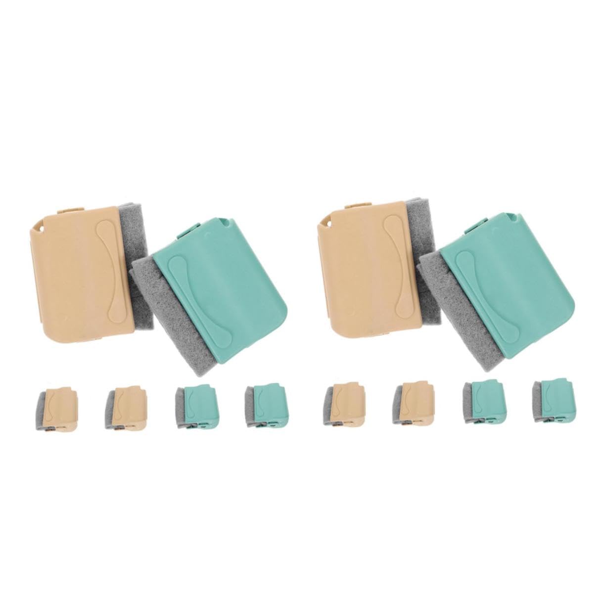2 Series Cepillos De Limpieza para Ranuras De Ventana Herramienta Multifuncional para Cocina para Limpiar Grietas Y Juntas Ventanas Cocinas Y Colores Aleatorios 6 Piezas X 2