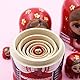 Set von 7 roten Mädchen Matroschka-Mädchen,Traditionelle Mädchen Blume Holz Russische Puppe Matryoshka Puppen Babushka Stapelspielzeug für Kinder Geschenk Geburtstag Zuhause Weihnachtsfeier Dekor