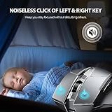 INPHIC Bluetooth Mouse, [Upgraded] Multi-Device Silent Rechargeable Wireless Mouse (Tri-Mode: BT 5.0/4.0+2.4G), 1600DPI Ergonomic Portable Mouse for Laptop PC Computer Mac, Grey - Image 4