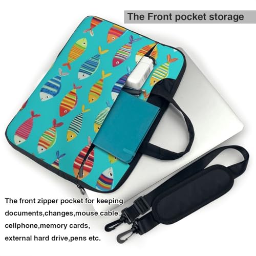 Maletín para laptop 14 pulgadas impermeable con asa y correa miniatura 6