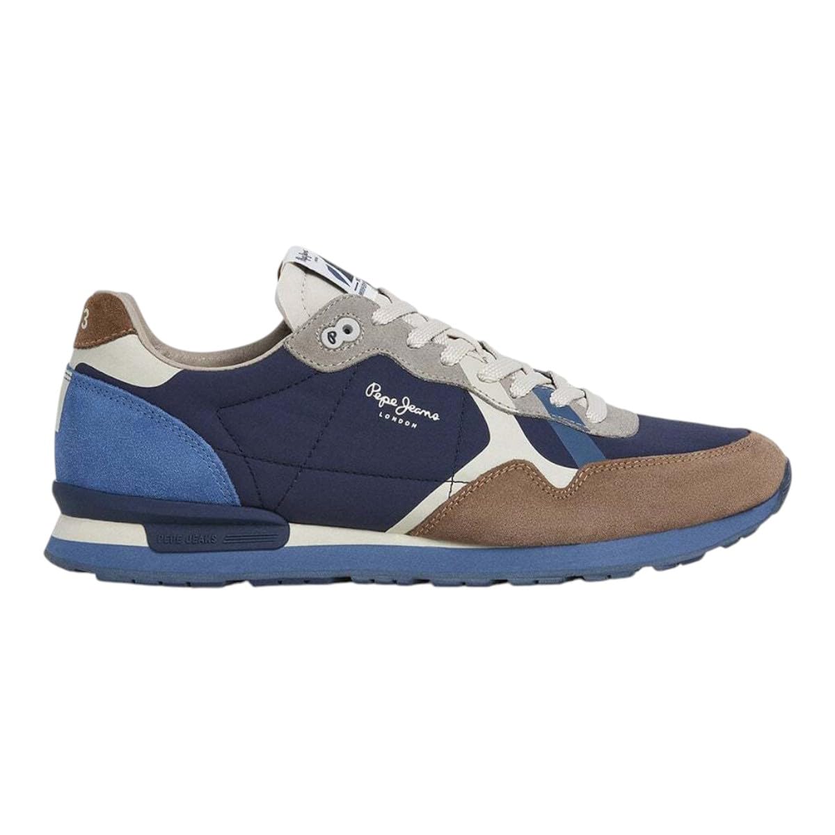 Pepe Jeans Herren Brown Walnut Brown Brit Prints Msneak