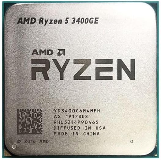LANCHYAMD Ryzen 5 3400GE CPU Used 4-Core 8-Thread Desktop Processor 3.3 GHz 4M 35W Socket AM4