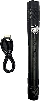 Streetwise Heavy Duty Aluminum Stun Gun Flashlight for Self Defense - Rechargeable LED Flashlight Stun Gun 84,000,000