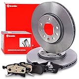 brembo opel  BREMBO Coated Disc Line Bremsenset Vorderachse Bremsscheiben Vorne Ø 280mm Belüftet & Bremsbeläge Kompatibel mit CHEVROLET ZAFIRA, OPEL ASTRA G, ASTRA H, COMBO, CORSA C, MERIVA A, B, ZAFIRA B, A