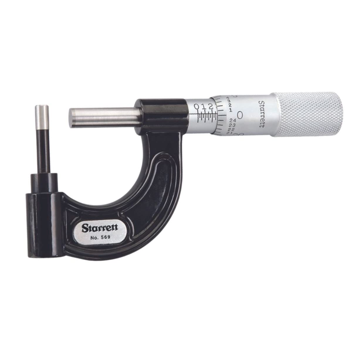 Starrett 569AXP caras de carburo y dedal liso para medición de tubos 8